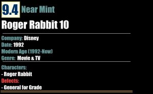Roger Rabbit 10 (1992) NM Disney comic