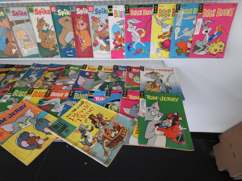 Huge Lot of 160+ Comics W/ Bugs Bunny, Mickey Mouse, Tom and Jerry +More!