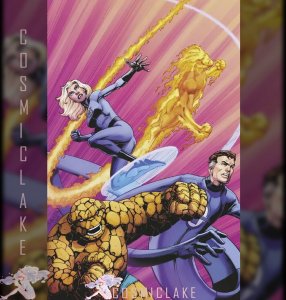 FANTASTIC FOUR FANFARE #1 BAGLEY 1:100 RATIO VIRGIN VARIANT PRESALE 5/7 ☪