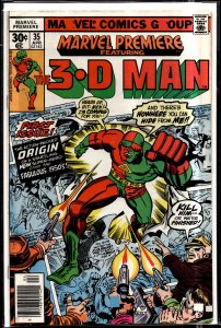 Marvel Premiere #35 (1977) 3-D Man [Key Issue]
