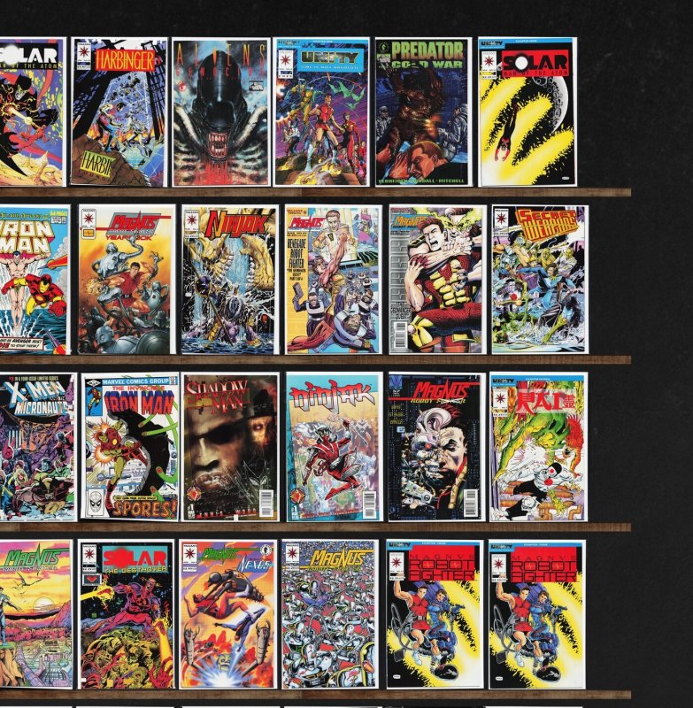 Huge Lot 150+ Comics with Magnus Robot Fighter, Ninjak, Rai & More!