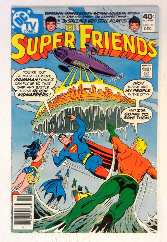 Super Friends #27 (1979) Atlantis plot Aquaman Superman DC NM-