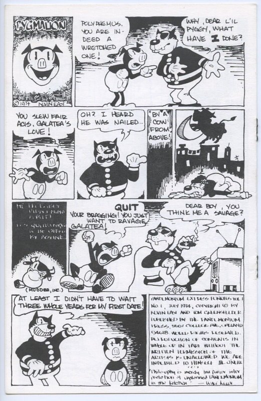 PANDEMONIUM EXPRESS FUNNIES #1 - Digest-size comix - 9.2, WP - 1st printing