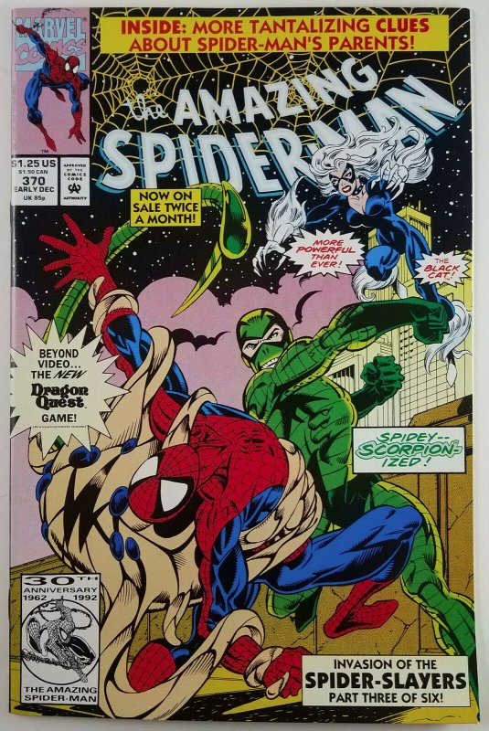 Amazing Spider-Man Invasion Of The Spider Slayers 368, 369, 370, 371, 372 to 373