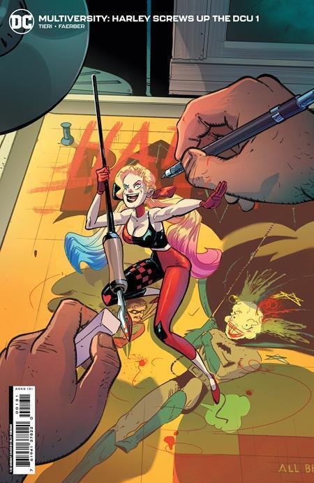 MULTIVERSITY HARLEY SCREWS UP THE DCU #1 COVER C 1:25 RILEY ROSSMO CARD STOCK...
