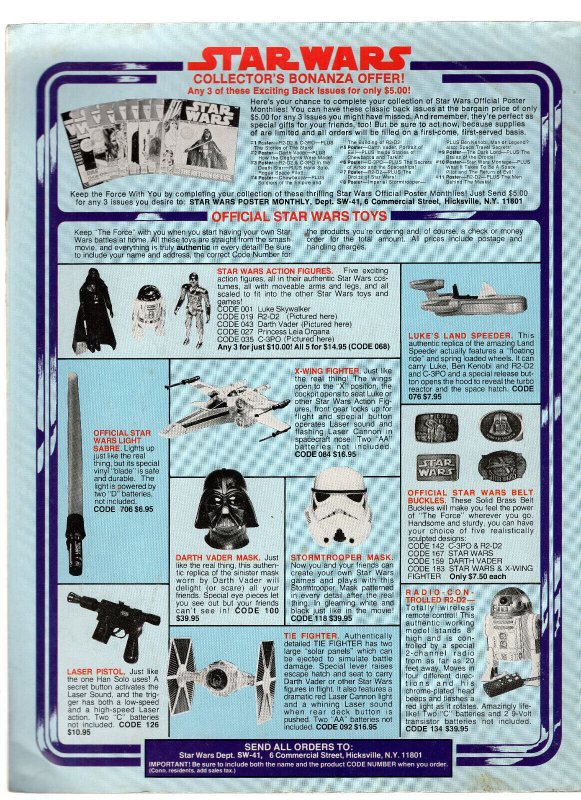 STAR WARS Official Poster Monthly: The Cantina Aliens #12 (1978, Paradise Press) 