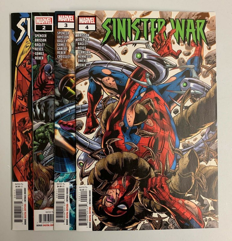 Sinister War #1-4 Set (Marvel 2021) 1 2 3 4  Nick Spencer (9.2+)