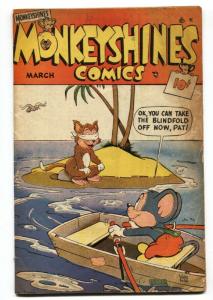 Monkeyshines #25 1948-Ace-Nutty Squirrel-wacky humor-vg