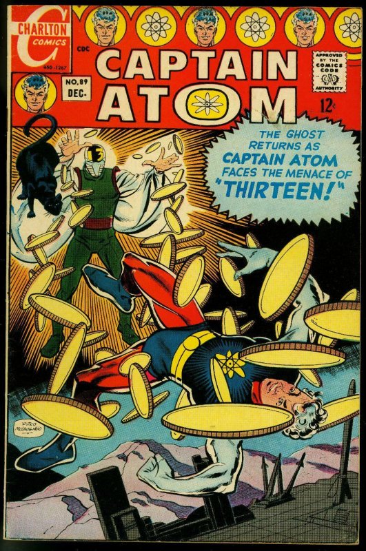 CAPTAIN ATOM V.2 #89-GREAT CHARLTON SILVER AGE-fine/very fine FN/VF