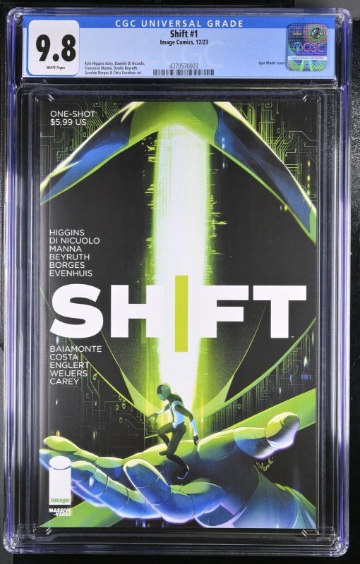 Shift #1 CGC 9.8 Radiant Black Massive-Verse One Shot Cover A Image 2023 Graded