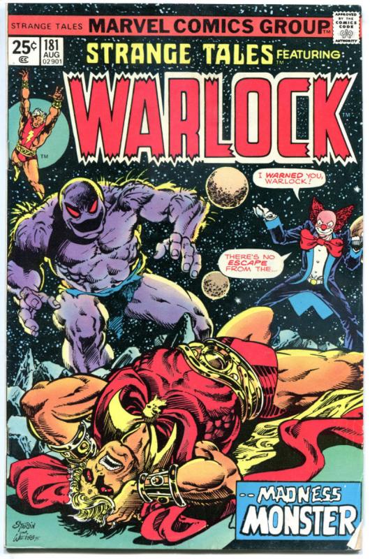 STRANGE TALES #181, FN, Jim Starlin, 2nd Gamora,1975, Warlock, more in store