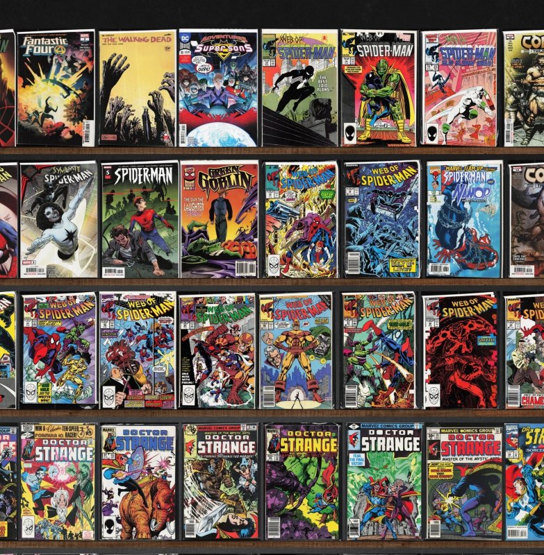 Huge Lot 150+ Comics with Web Of Spider-Man, Doctor Strange & More!