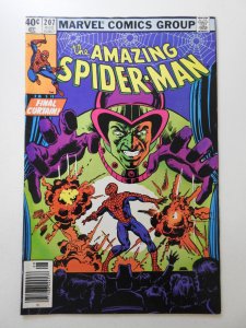 The Amazing Spider-Man #207 (1980) vs Mesmero! Sharp VG/Fine Condition!