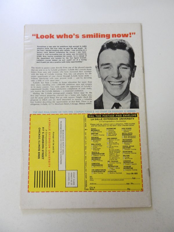 The Avengers #113 (1973) FN- condition stain back cover