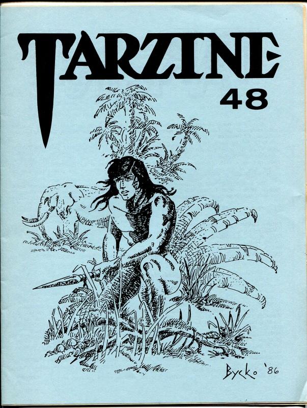 Tarzine #48 7/1986-Bill Ross-Edgar Rice Burroughs-Tarzan-collector info-VF