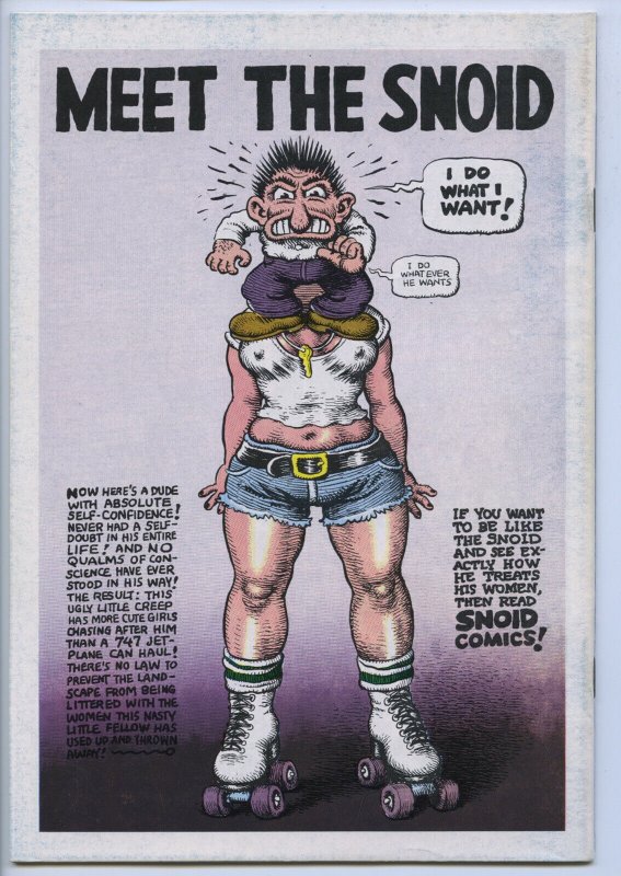 SNOID COMICS nn- 7.0, WP - Comix - 1st  printing - Entire book by Crumb