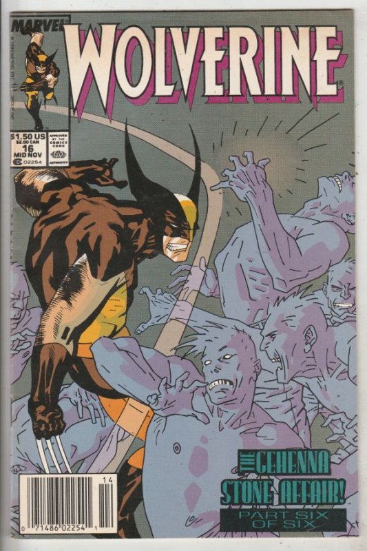 Wolverine #16 (Nov-89) VF/NM High-Grade Wolverine