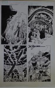 RON FRENZ / SAL BUSCEMA original art, BLACK KNIGHT #1 pg 4, 2010, 11x17 