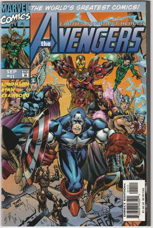 7 The Avengers Marvel Comic Books # 7 8 9 10 11 12 13 Captain America Thor AH7