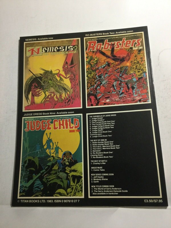 Judge Child Book One Nm Near Mint Titan Books