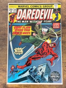 Daredevil #116 (1974). VF. Black widow-c. DD v. the Owl.