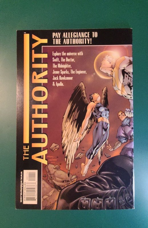 The Authority #1 (1999) FN-  indentations front/back cover