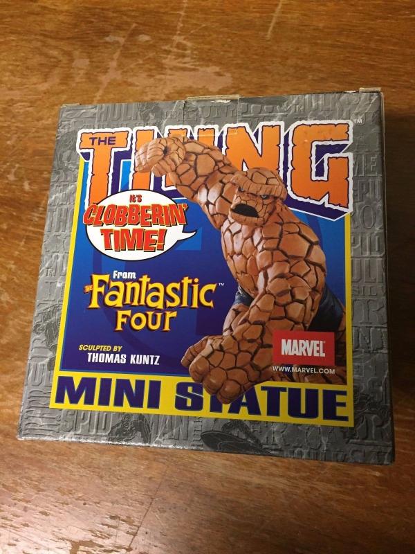 THING Fantastic Four Mini Statue 2003 Bowen Designs IN BOX #'d TWT1