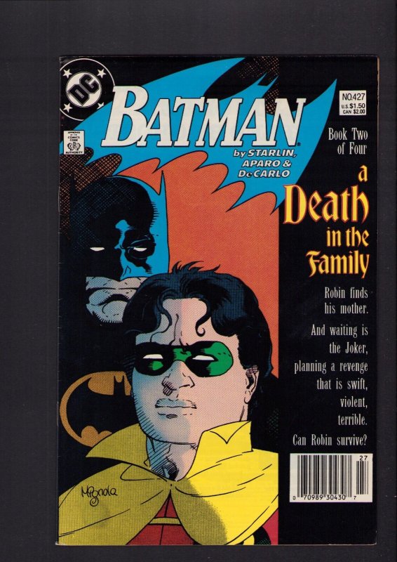 Batman #426-429 - FIVE PIECE LOT + 1 EXTRA #427! (7.0/7.5) 1988