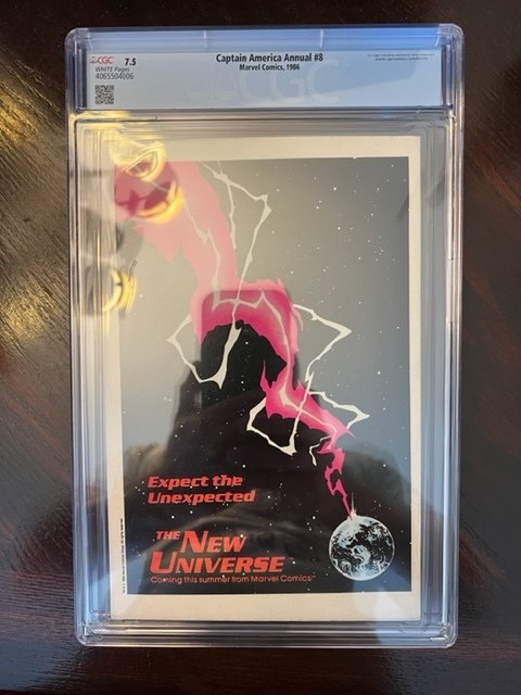 Captain America Annual #8 Direct Edition (1986) - CGC 7.5 - Wolverine