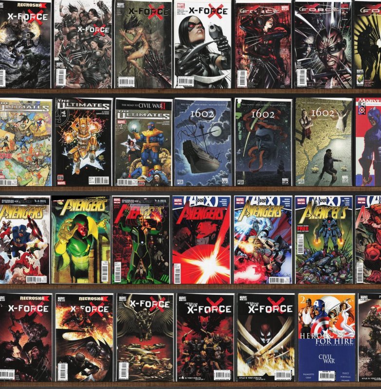 Huge Lot 140+ Comics with Avengers, X-Force, New Avengers, Inhuman & More!