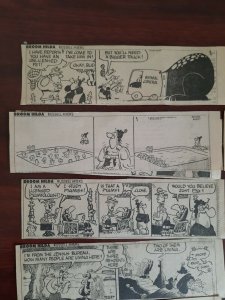 Lot of 50 Broom-Hilda Dailies by Russell Myers 1980 Size: 2.5 x 7 Vintage good 