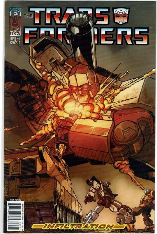 Transformers: Infiltration #5 (2005) Roche Variant NM