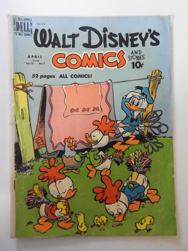 Walt Disney's Comics & Stories #115 (1950) VG Condition!