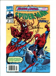 Spider-Man #37 - Signed Scott Hanna / Newsstand (6.5) 1993