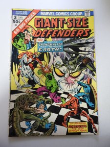 Giant-Size Defenders #3 (1975) VG Cond 3/4 tear bc, 1/4 spine split MVS Intact