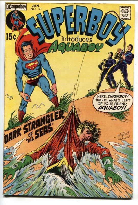 Superboy #171 comic book 1971-DC VF- First appearance of AQUABOY.