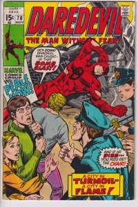 DAREDEVIL #70 (Nov 1970) Sharp VG+ 4.5 off white to white!