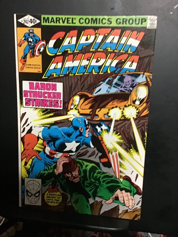 Captain America #247 (1980) high-grade Dumb Dumb Dugan howlers cover! NM-