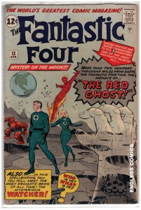 • Fantastic Four #13 (1963) 1st appearance of The Watcher! / BC-CR600-GA#1