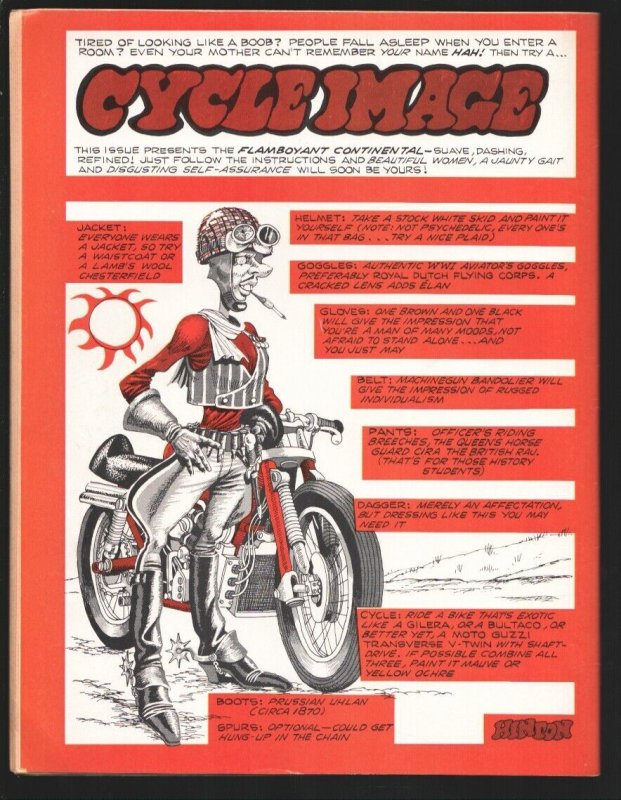 Cycletoons  #1 1968-Petersen-First issue-Motorcycle comics-Choppers-race bike...