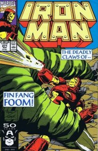 Iron Man #271 ORIGINAL Vintage 1991 Marvel Comics Fin Fang Foom