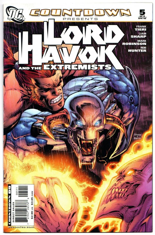 Countdown Lord Havok and the Extremists #5 (DC, 2008) VF