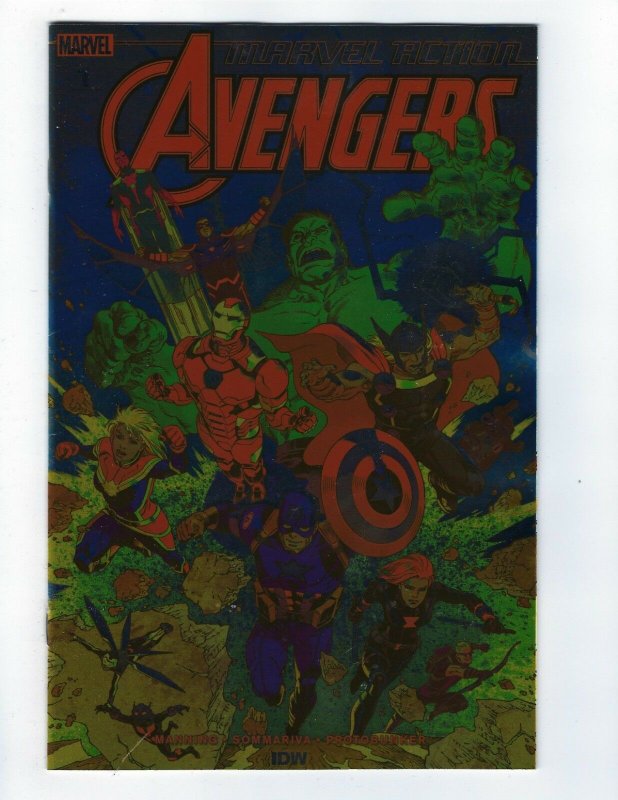 Marvel Action Avengers # 1 Variant 1:100 Foil Cover All Ages NM IDW 