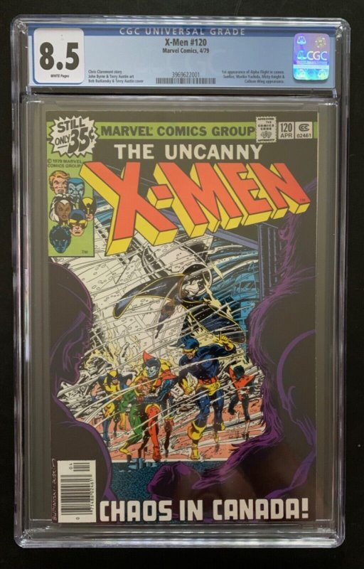(1979) X-MEN #120 CGC 8.5 WP! 1st Cameo ALPHA FLIGHT! John Byrne Art!