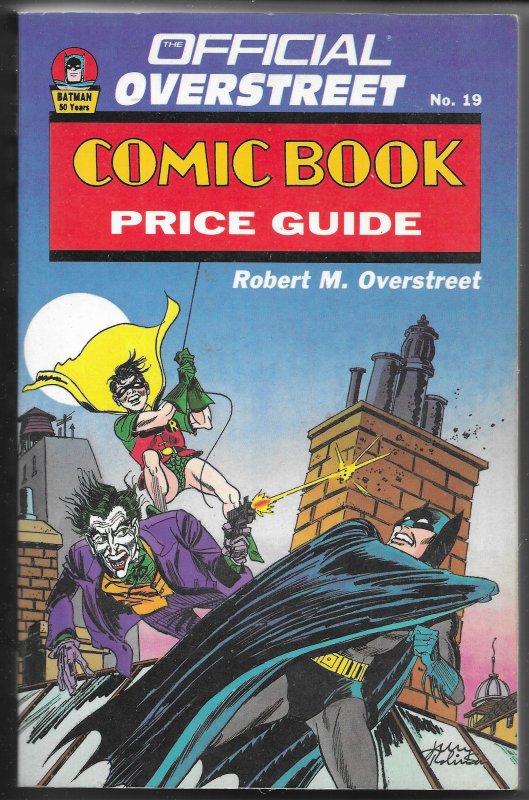 Official Overstreet Comic Book Price Guide 19 (1989) softcover Batman Joker SC