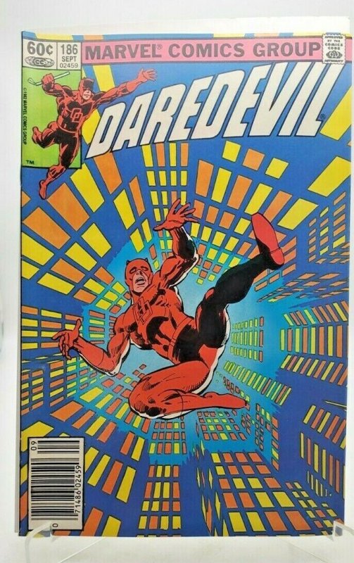 Daredevil #186 (1982) - Frank Miller Vintage Comic- NM