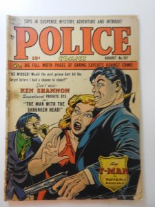 Police Comics #107 (1951) Man With The Shrunken Head! Solid GVG Condition!