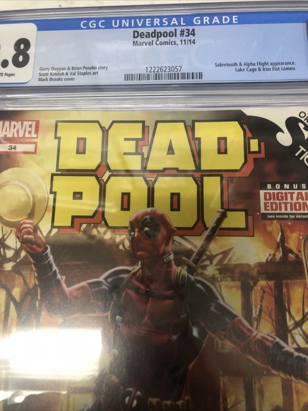 Deadpool (2014) # 34 (CGC 9.8 CGC) Gerry Duggan * Brian Posehn * Marvel Comics