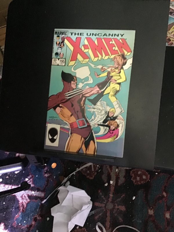 The Uncanny X-Men #195 (1985) Wolverine, Power Pack! Super-High-grade key! NM!
