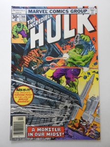 The Incredible Hulk #208 Monster In Our Midst! Fine Condition!